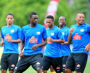 Ghana's Group C opponents South Africa start trainng without  seven regular players