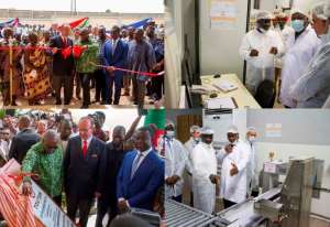 President Mahama inaugurates a new factory