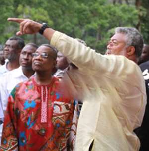 Mills, Nana Addo, John Mahama console the Rawlingses