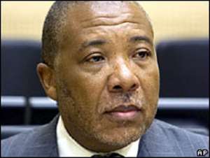 Charles Taylor has denied the charges against him
