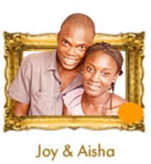 Joy Senya and Aisha Tonga, winners of the third JOYFM Dream Wedding promotion