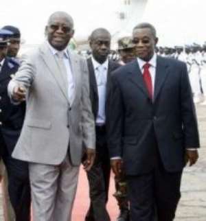 President Laurent Gbagbo leaves Accra