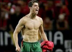 Ronaldo in his days at Manchester Utd
