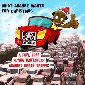 Now Ananse wants a KANTANCAR for Christmas