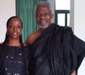 Ama and Kofi Annan