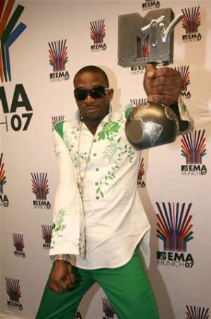 DBANJ WINS BEST AFRICAN ACT AT THE 2007 MTV EUROPE MUSIC AWARDS