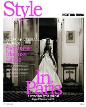 Stephanie Okereke's Wedding Adorns Canadian Fashion  Style Magazine Cover