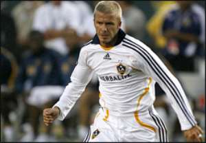 Beckham is back at Los Angeles Galaxy after five months with AC Milan
