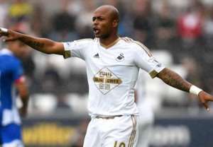Black Stars deputy skipper Andre Ayew is the second most fouled player in the English Premier League