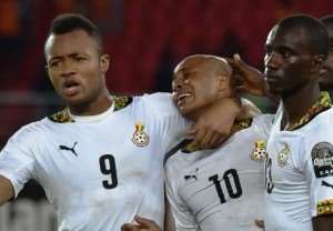 Andre Ayew cries after Ghana failed to lift the 2015 AFCON title