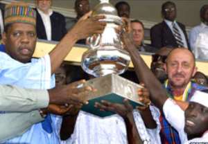 Jacob Nettey L, receiving the 200 champions league trophy that Hearts won from Issa Hayatou, where did all the money go