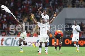 Black Stars in their match against Angola in the 2010 Nations Cup
