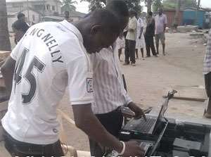 Biometric register in progress