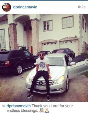 D'Prince Acquires Brand New Multi-Million Naira Luxury 2014 Mercedes Coupe