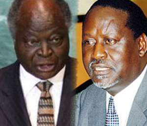 Mwai Kibaki and Raila Odinga