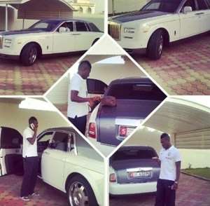 Photo: Asamoah Gyan acquires 2014 Rolls Royce Phantom worth 402,000