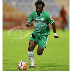 Striker Hans Kwofie training with former club Medeama after failed stint in Oman