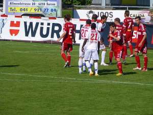 Ebenezer Assifuah played his first Super League game for FC Sion