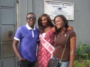 Amvictorious Supermodel 1st runner up Mavoro Winifreds visit to the orphanage home