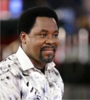 Ghanaians stop politicking with anything T.B Joshua