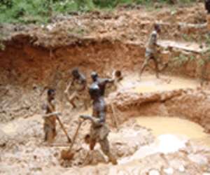 Galamsey operators are believed the destroy the environment a great deal