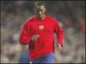 ETOO IN TROUBLE WITH BARCA