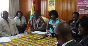 James Ohemeng Kyei, Sherry Ayittey, Dr. Tia Sugri, deputy minister of health and Professor Agyeman Badu Akosa.