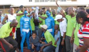 Barclays staff at the fun games
