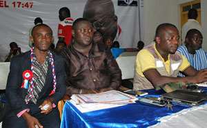 Miachael Ampong (second left) with other executives at the dais