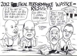 2012 Political Performance WASSCE Results