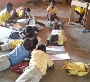 Domiabra Methodist pupils forced study on bare floor