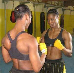 Big Bout As German Based African Female Boxer Bintou Yawa Schmill Also Known As The Voice Steps In The Ring