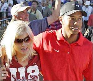Tiger Woods and wife, Elin