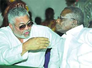 GOOD OLD DAYS! Jerry Rawlings and John Mills