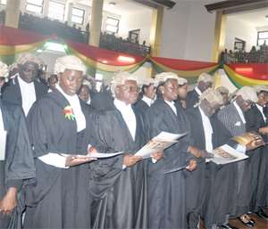 The new lawyers taking their oath