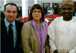 •(L-R) Mr. Fenoli, Amb. Pataro and NCMM DG Usman