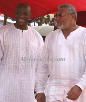 Mr Herbert Mensah and Mr Rawlings
