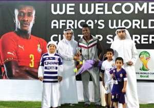 Ghana striker Asamoah Gyan honoured by Al Ain for World Cup achievements