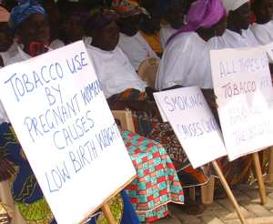 A women's group at the World No Tobacco Day durbar