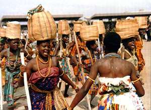 Anlo women displaying their rich culture