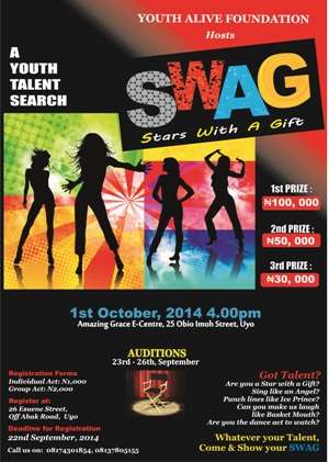 N100,000 Up For Grabs In SWAG Talent Search