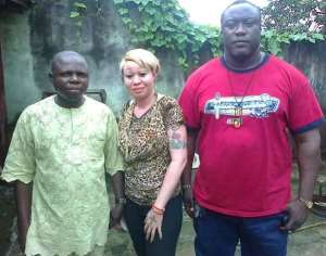 (From Left) Aspiring Chairman Of The Restoration Team, Sample Siereh And Aspiring Chairlady Of The Transformation Team, Lady Ib With Mozy B Aspiring As Ist Vice Chairman Of Rivers PMAN