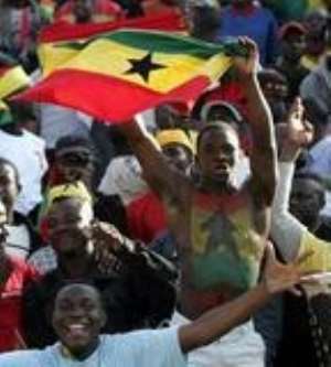 Ghanaian Fans jubilating