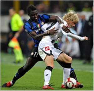 Muntari wants Inter to raise their game