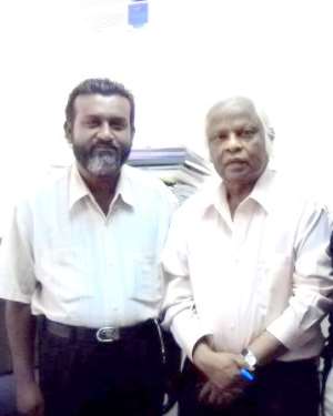F. M. A. Razzak with prominent Human rights personality Basil Fernando.