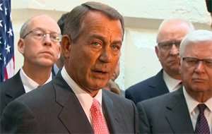 Republican House Speaker John Boehner: A good faith effort on our part to move halfway on what he has demanded
