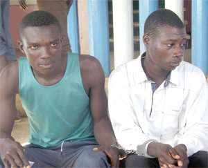 The two suspected fake currency dealers-Asare and Kumah