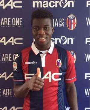 Godfred Donsah made his debut for Bologna