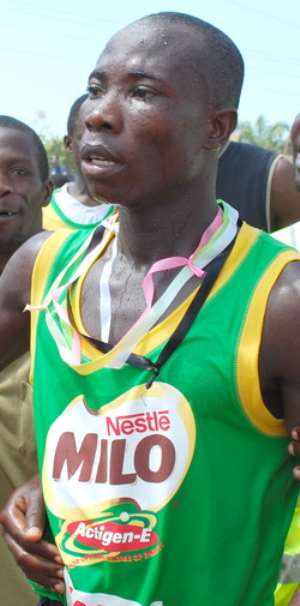 Godwin Adukpo is a four-time winner of the Accra Milo Marathon