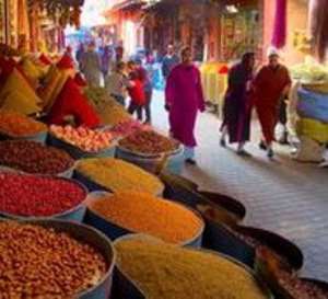 Local cookery courses in Marrakesh often include a visit to the local souk to buy herbs and spices. Jean-Pierre LescourretLPI